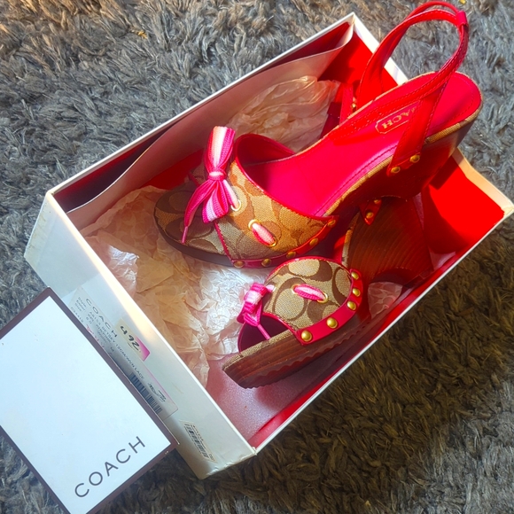 Coach wedge heels - Picture 1 of 6